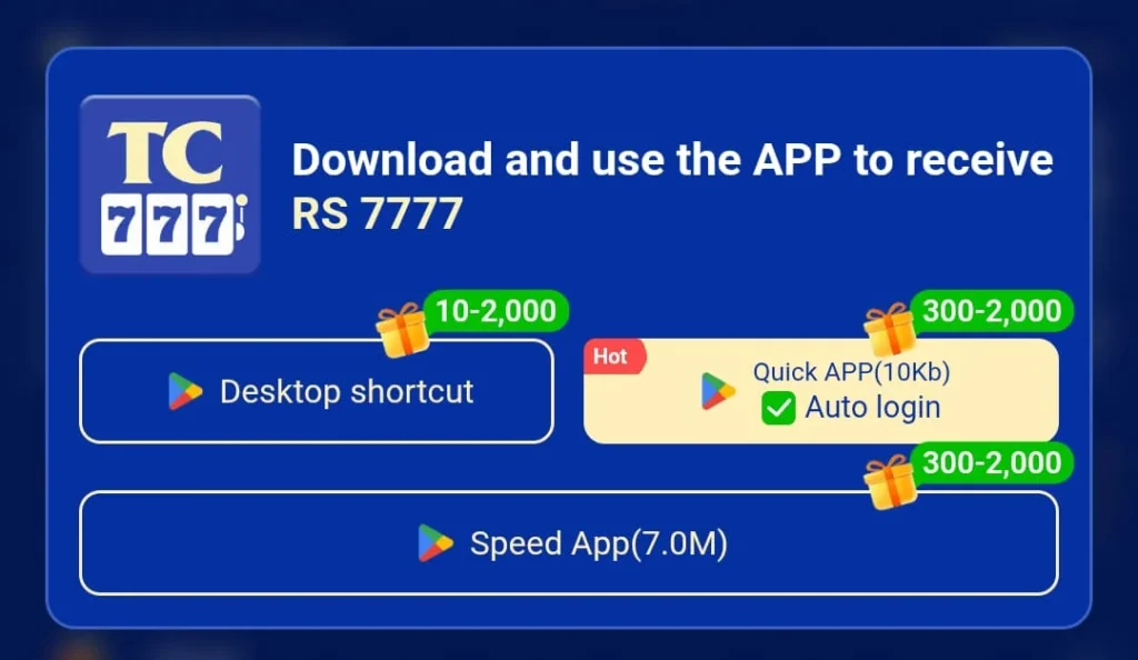 Download TC777 Game APP 1 TC777 Download